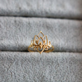 Bague Gold Lotus