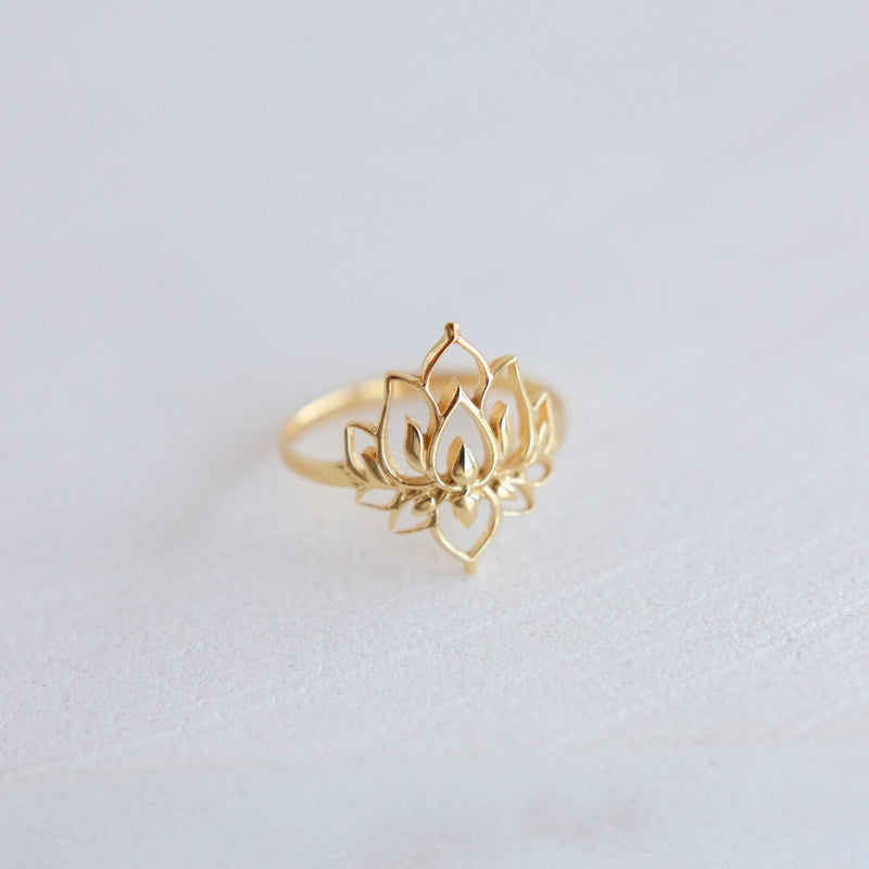 Bague Gold Lotus